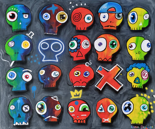 Pop Society by Ramon Bruin, Painting for Sale on Singulart