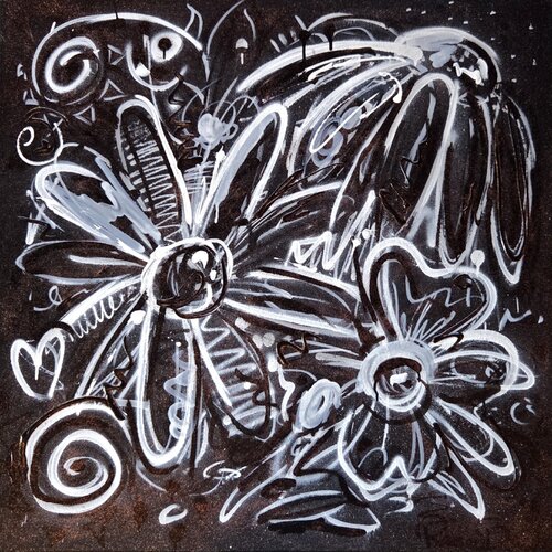 Golden Flower by Ramon Bruin, 회화 for Sale on Singulart