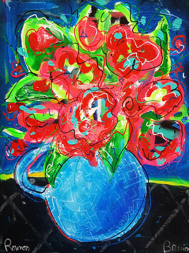 Pornstar Pink di Ramon Bruin, Pittura in vendita su Singulart