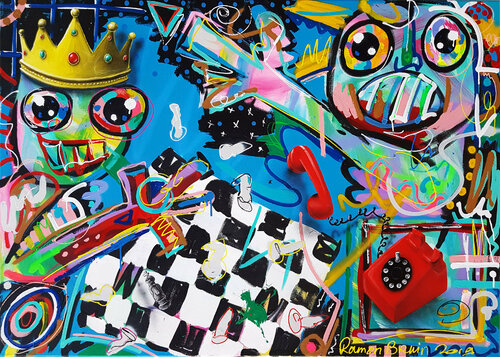 In Love and War di Ramon Bruin, Pittura in vendita su Singulart