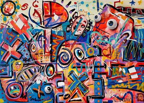 Social Concert di Ramon Bruin, Pittura in vendita su Singulart