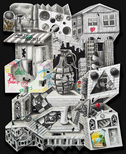 No String Attached di Ramon Bruin, Disegno in vendita su Singulart