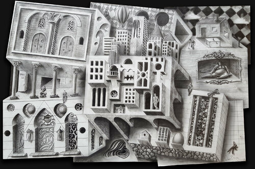 Piece of the World van Ramon Bruin, Tekening te koop op Singulart