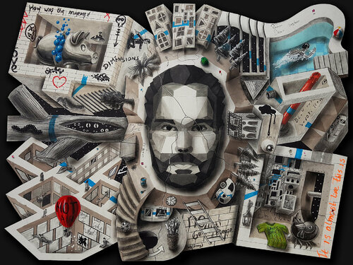 Stock Market van Ramon Bruin, Tekening te koop op Singulart