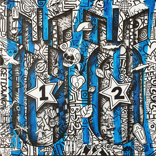 Double Death From Above di Ramon Bruin, Pittura in vendita su Singulart