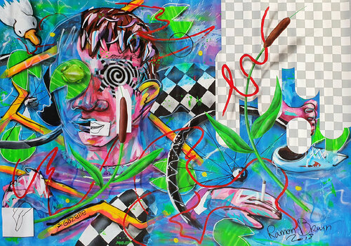 Mul Brook Funfair di Ramon Bruin, Pittura in vendita su Singulart