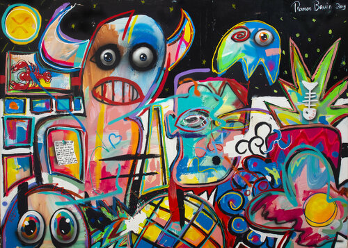 The Devil's Marbles van Ramon Bruin, Schilderij te koop op Singulart