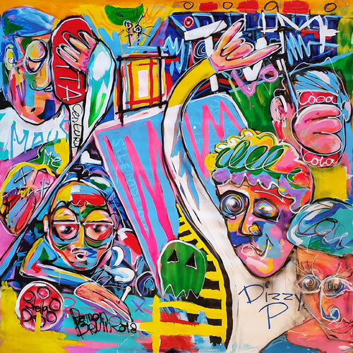 Festival Season di Ramon Bruin, Pittura in vendita su Singulart