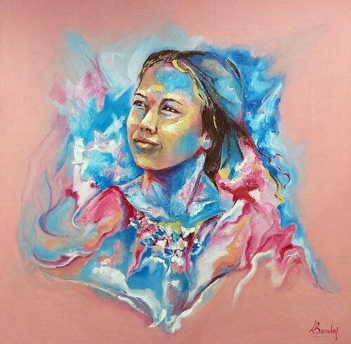 Carolinda di Alicia Besada, Pittura in vendita su Singulart