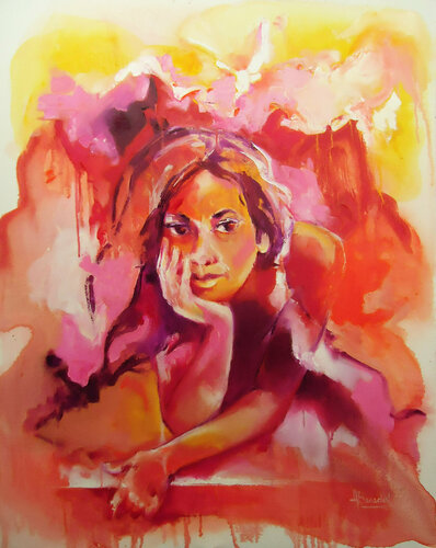 Recuerdos felices / Happy memories / Souvenirs heureux van Alicia Besada, Schilderij te koop op Singulart