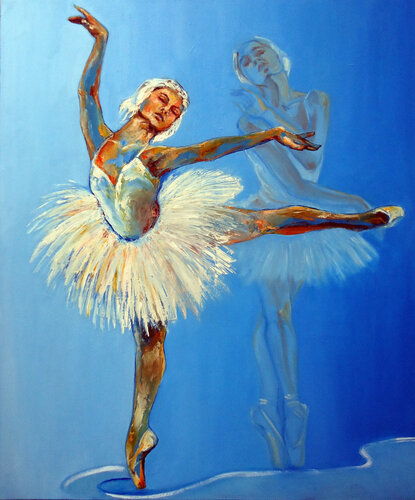 Pasos y trazos / Paces and strokes / Pas et coups / Bailarina van Alicia Besada, Schilderij te koop op Singulart