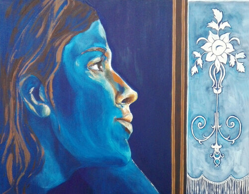 Francisca espera / Francisca waits / Francisca attend von Alicia Besada, Malerei kaufen auf Singulart