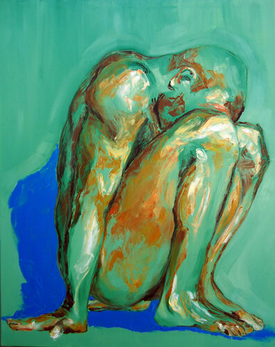 Congoja / Grief / Douleur van Alicia Besada, Schilderij te koop op Singulart