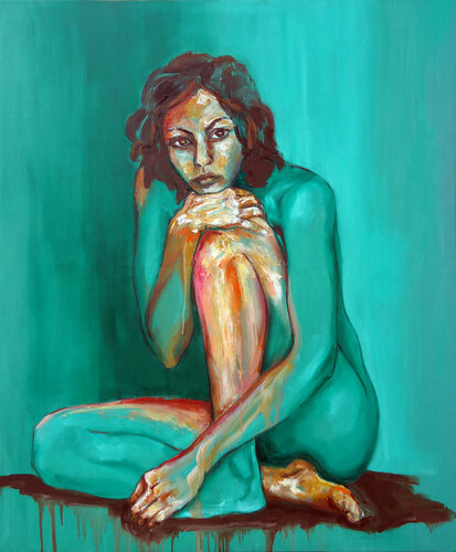 Será? / Is it her?  / Ce sera elle? van Alicia Besada, Schilderij te koop op Singulart