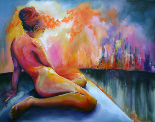 Humos / Smoke / Fumées par Alicia Besada, Peinture en vente sur Singulart