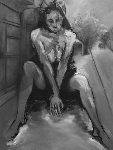 El barrio / The neighborhood / Le quartier by Alicia Besada, Painting for Sale on Singulart