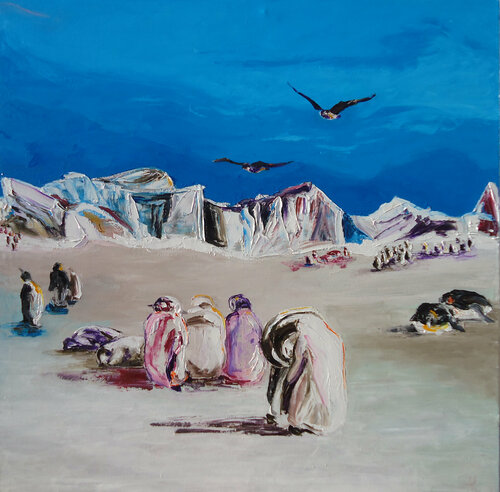 En comunidad II (diptico) / In community / En communauté von Alicia Besada, Malerei kaufen auf Singulart