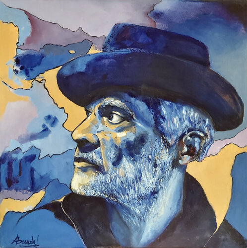El linyera / The homeless / La linyera di Alicia Besada, Pittura in vendita su Singulart
