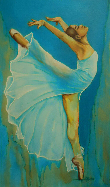 Bailarina en blanco / Ballerina in white / Ballerine sur blanc Alicia Besada