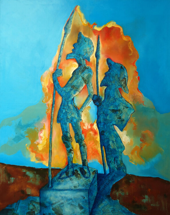 Don Quijote y su sombra / Don Quixote and his shadow / Don Quichotte et son ombre Alicia Besada