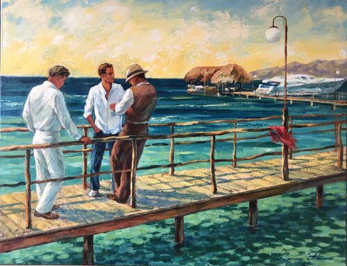 Red Scarf Larissa Abtova