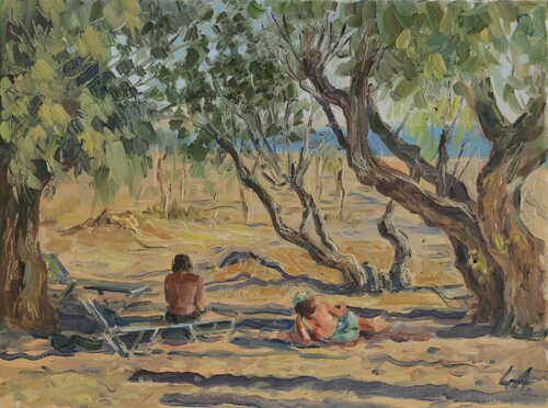 Hippies von Larissa Abtova, Malerei kaufen auf Singulart