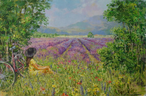 Lavender heaven von Larissa Abtova, Malerei kaufen auf Singulart