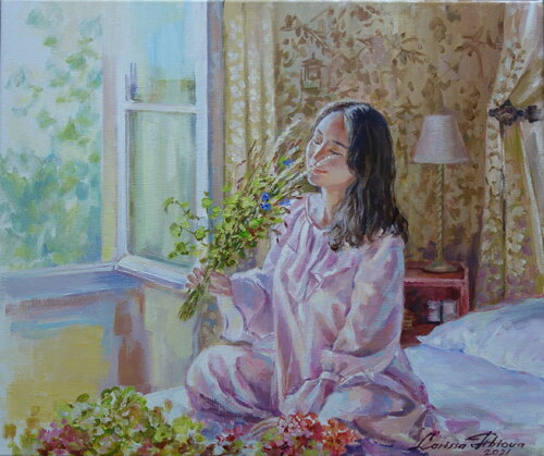 Morning smile von Larissa Abtova, Malerei kaufen auf Singulart