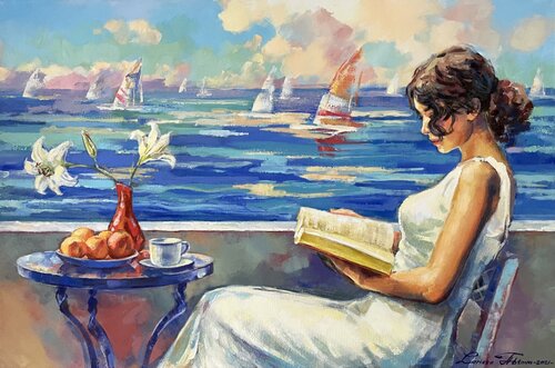 Orange and blue Larissa Abtova
