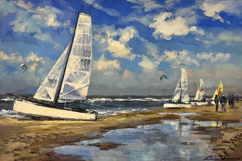 Sunny sailing day! by Larissa Abtova, 회화 for Sale on Singulart