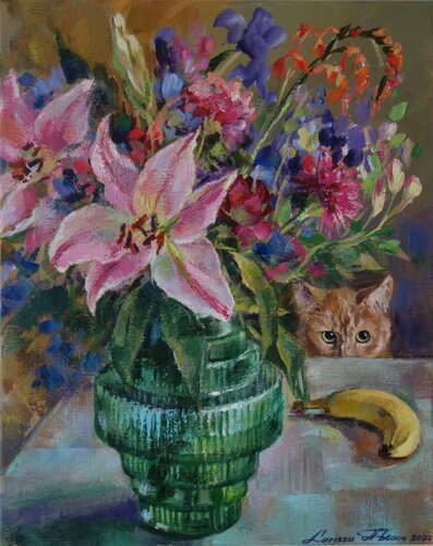 Precious banana von Larissa Abtova, Malerei kaufen auf Singulart