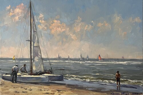 Boys' dream by Larissa Abtova, 회화 for Sale on Singulart