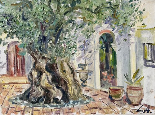 Finca olive tree 2 von Larissa Abtova, Malerei kaufen auf Singulart