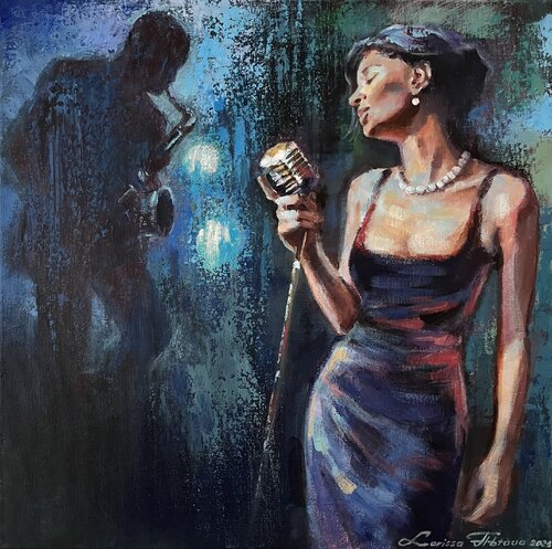 In the blues von Larissa Abtova, Malerei kaufen auf Singulart