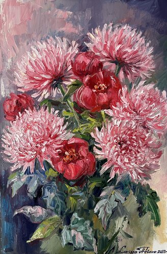 Pink mood van Larissa Abtova, Schilderij te koop op Singulart
