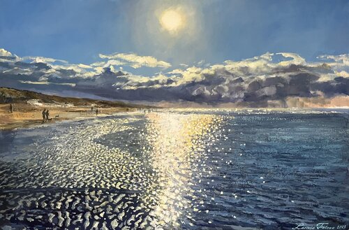 Mysterious North Sea van Larissa Abtova, Schilderij te koop op Singulart