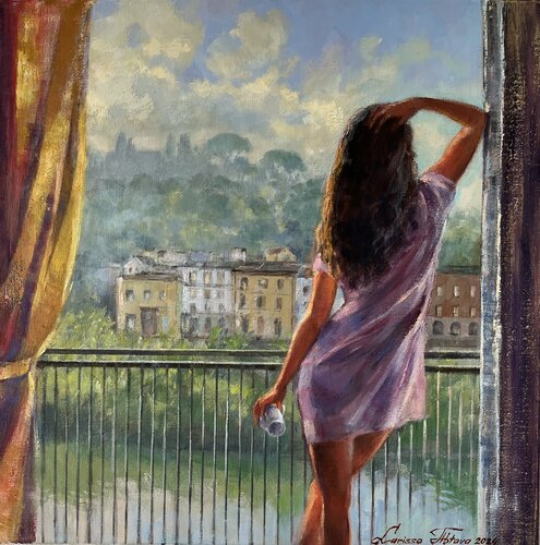 Good morning Florence van Larissa Abtova, Schilderij te koop op Singulart
