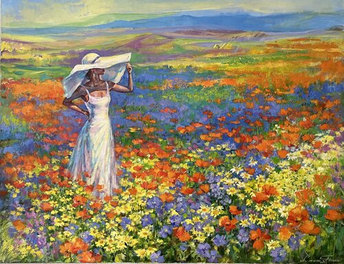 Meadow II de Larissa Abtova, Pintura a la venta en Singulart