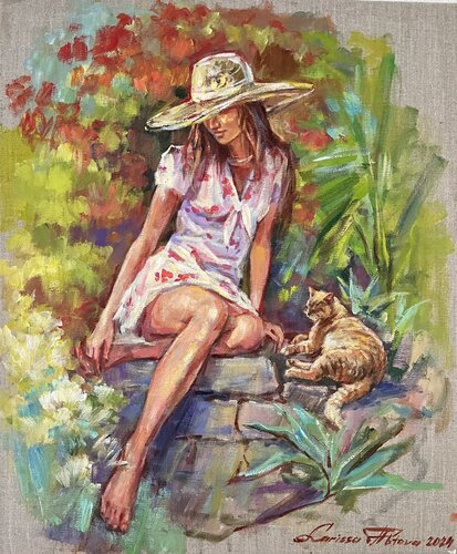 Serenity van Larissa Abtova, Schilderij te koop op Singulart