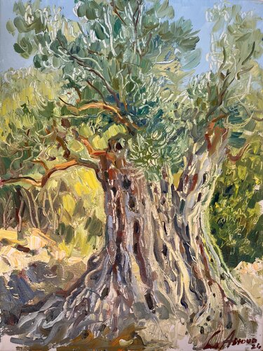 Cretan Olive Tree von Larissa Abtova, Malerei kaufen auf Singulart