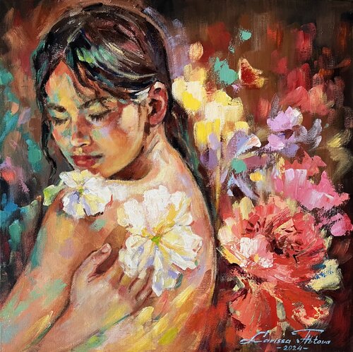 Embracing nature von Larissa Abtova, Malerei kaufen auf Singulart