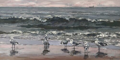 Waiting by Larissa Abtova, 회화 for Sale on Singulart