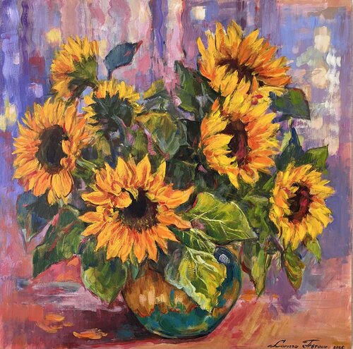 Sunflowers von Larissa Abtova, Malerei kaufen auf Singulart