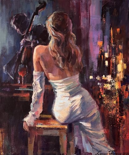 Velvet evening von Larissa Abtova, Malerei kaufen auf Singulart