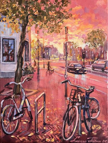 Good morning Amsterdam di Larissa Abtova, Pittura in vendita su Singulart