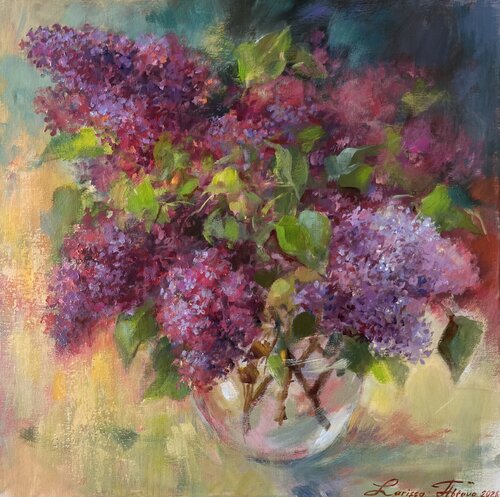Lilac spring par Larissa Abtova, Peinture en vente sur Singulart
