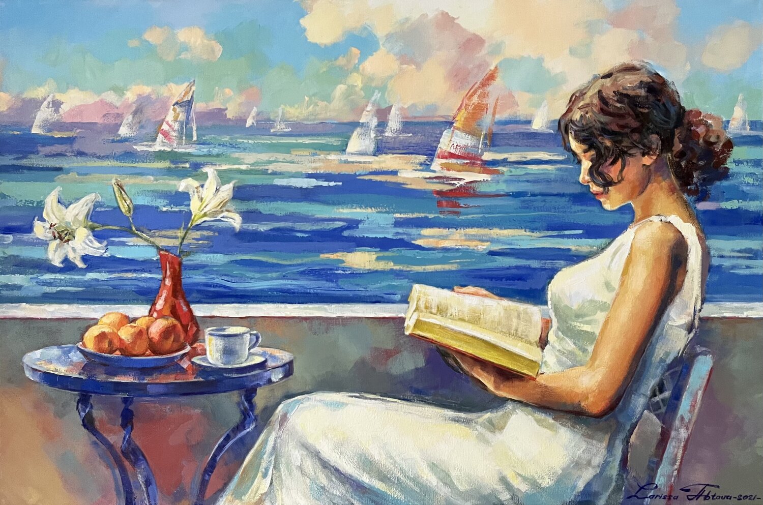 Orange and blue Larissa Abtova