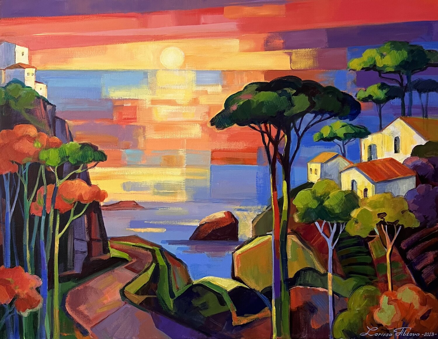 "Prelude of colors" Larissa Abtova Originalgemälde zu verkaufen