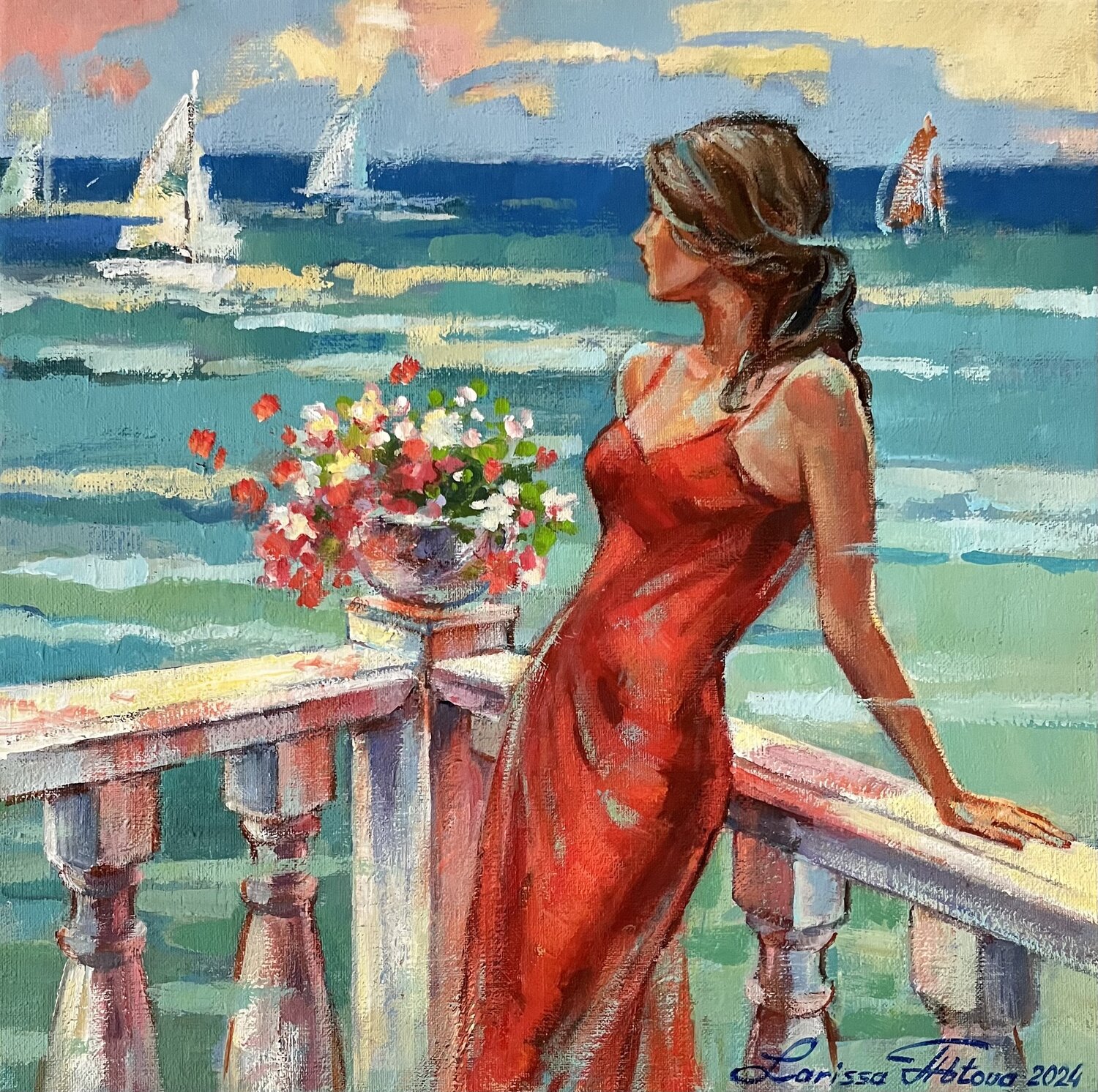 Azure blue Larissa Abtova