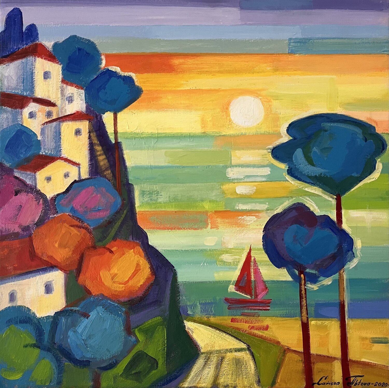 Mediterranean sunset Larissa Abtova